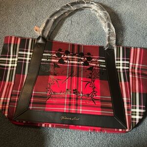 Victoria’s Secret plaid bag.